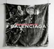 Balenciaga Monochrome Flannel Throw Blanket for Sofa and Wall Decor BA483